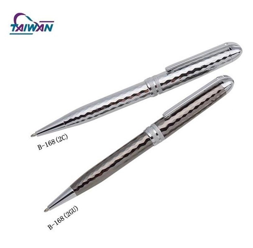 Diamond-cut stylish ballpoint pen B-168(2C).B-168(2GU)
