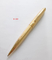 Diamond facet cut graphite and gold deluxe ballpoint pen